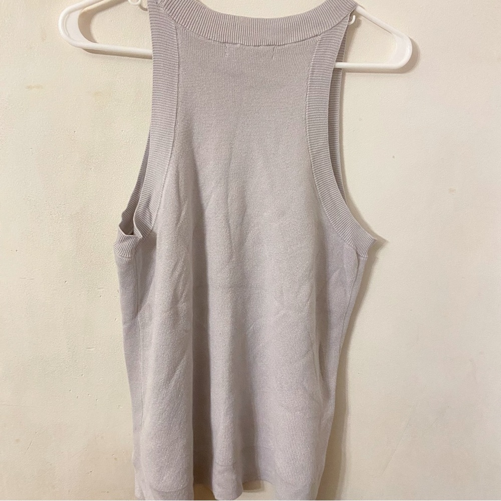 Banana Republic Gray Women's Cotton Rayon Tank Top Large. - Picture 3 of 6